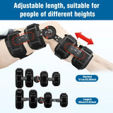 Adjustable Elastic Knee Stabilizer One Size Soft Brace for Fracture Recovery and Rehabilitation Therapy Protective Supply