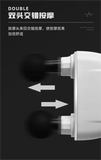 Dual-Head Deep Tissue Massage Gun with Multi-Functional Fascial Therapy Full Body Use 2000mAh Battery