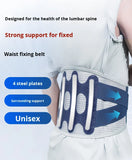 Professional Adjustable Soft Polyester Metal Brace Breathable Curved Back Support for Running Injuries Herniated Protection