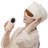 Bluetooth Head Massager with Eye Hot Compress and Head Massage Functions