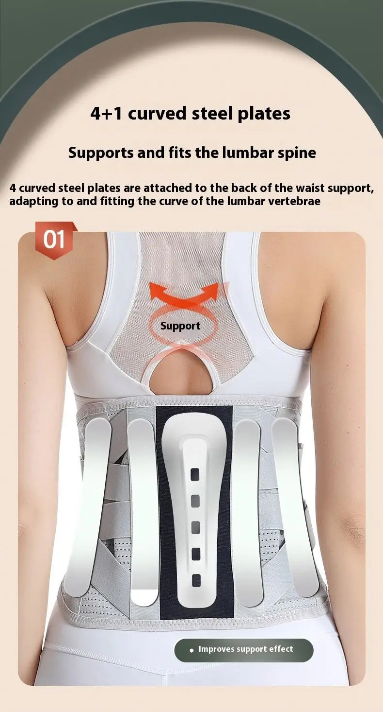 Adjustable Professional FlexiBreathe Waist Support Brace Breathable Lower Back Pain Relief for Herniated Disc