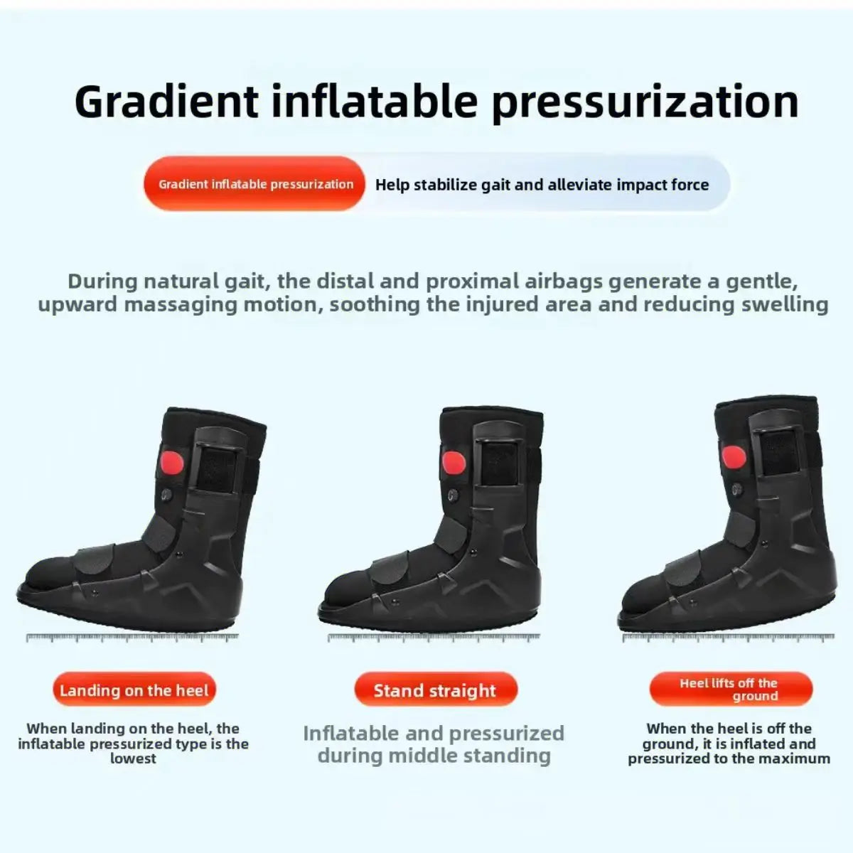 Orthopedic Walker Fracture Boot with Stabilizer Ankle Rehabilitation and Protection Brace