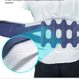 Professional Adjustable Soft Polyester Metal Brace Breathable Curved Back Support for Running Injuries Herniated Protection