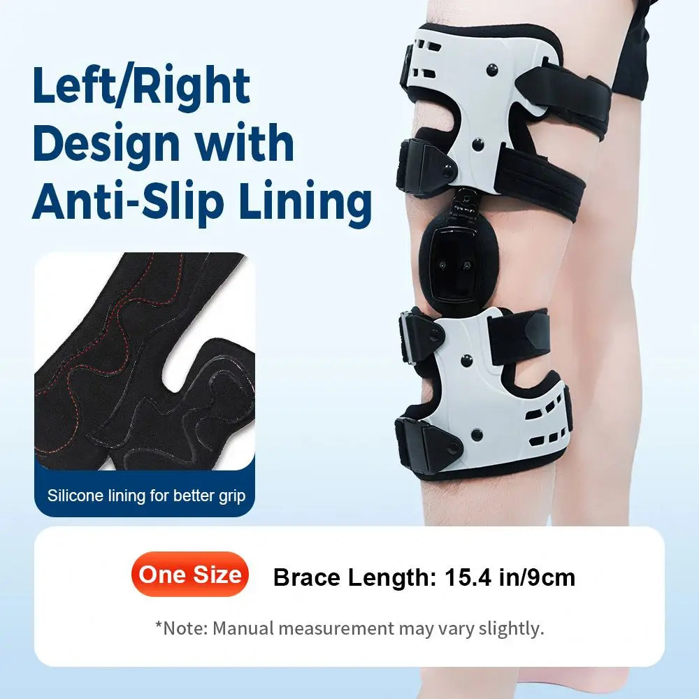 Orthopedic Medical Stabilizer Angle Adjustable Osteoarthritis OA Post Op Leg Support Hinged Knee Immobilizer Brace Protection