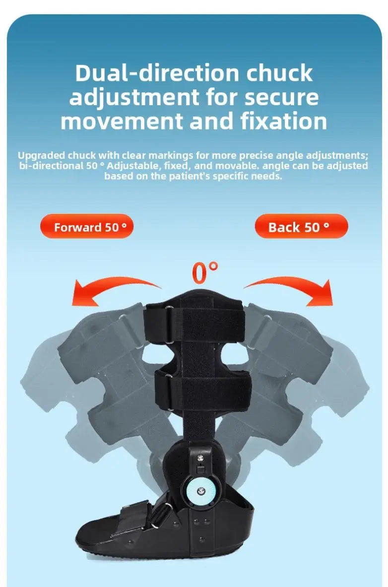High Quality Medical Airbag Button-Fixed Ankle Support Soft Breathable Sports Training & Rehabilitation Foot Protection