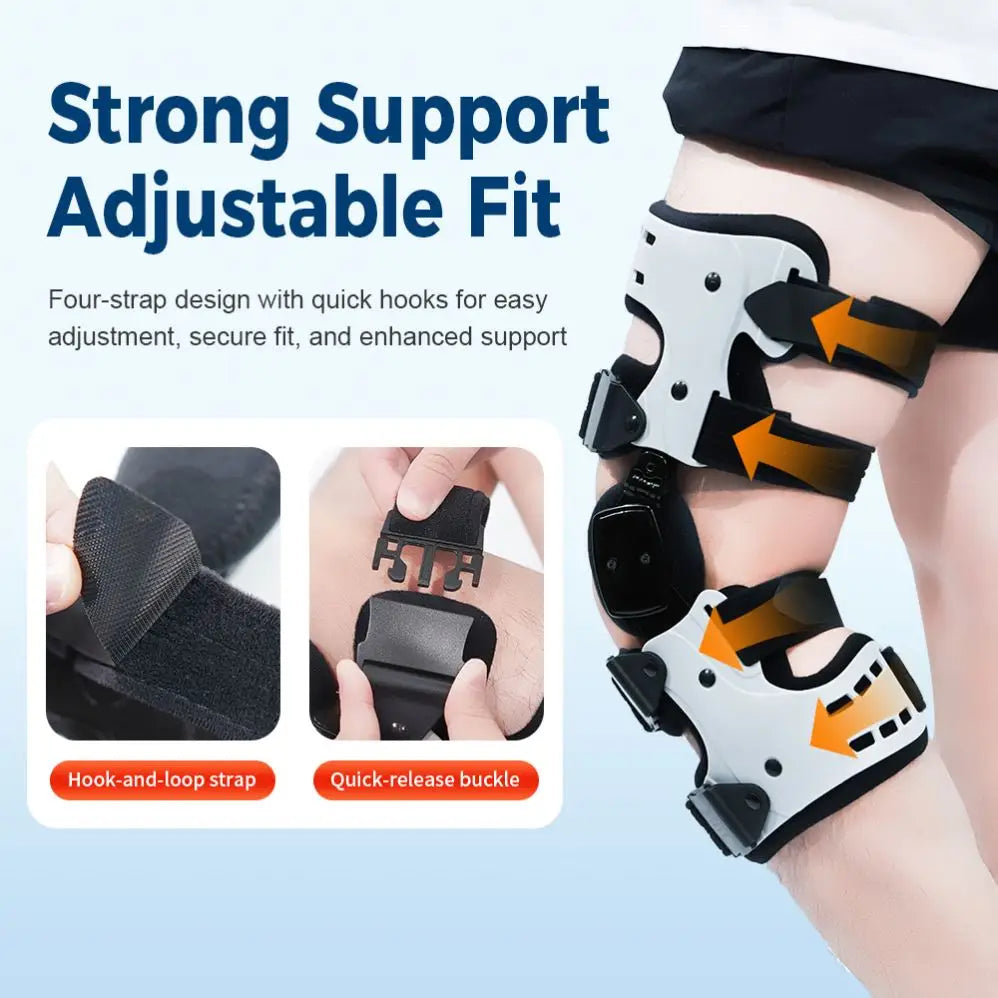 Orthopedic Medical Stabilizer Angle Adjustable Osteoarthritis OA Post Op Leg Support Hinged Knee Immobilizer Brace Protection