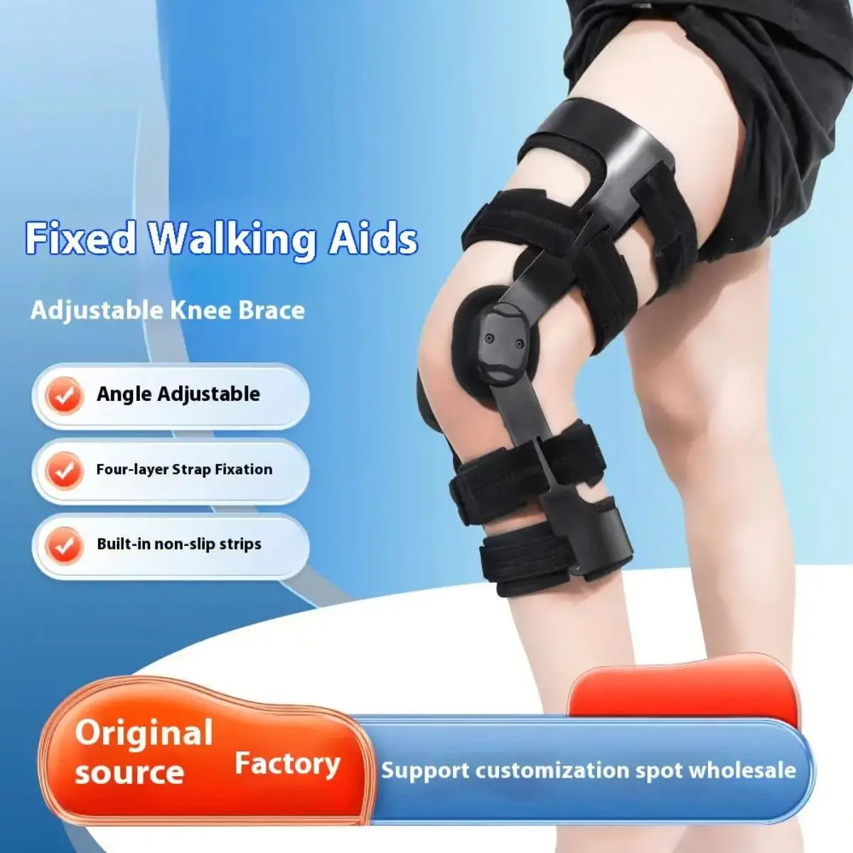 Dual Upright Unloader Knee Brace for Osteoarthritis OA Medial and Lateral Pain Relief Protective Knee Support