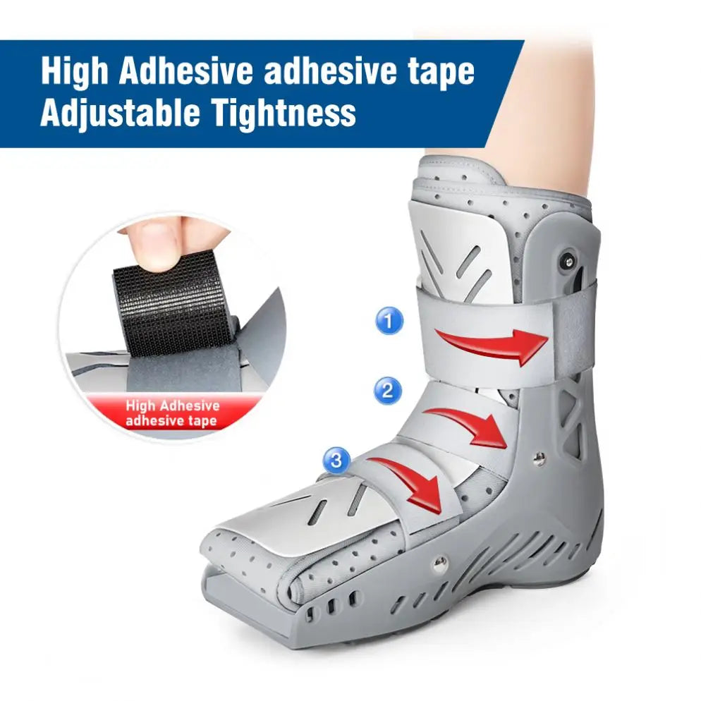 Adjustable Orthotics Ankle Joint Protection Support Brace Air Bag Fracture Rehabilitation Shoe Auxiliary Walker Boots