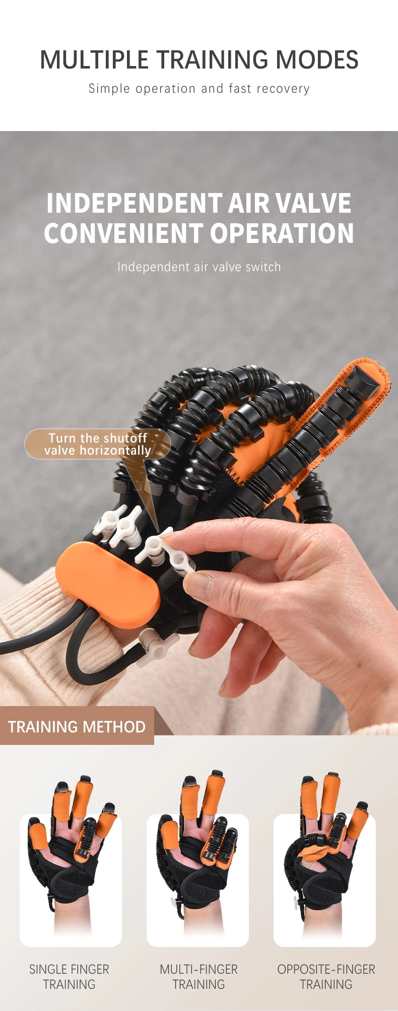 Finger Trainer for Hand Exercise and Rehabilitation for Stroke Patients and Elderly