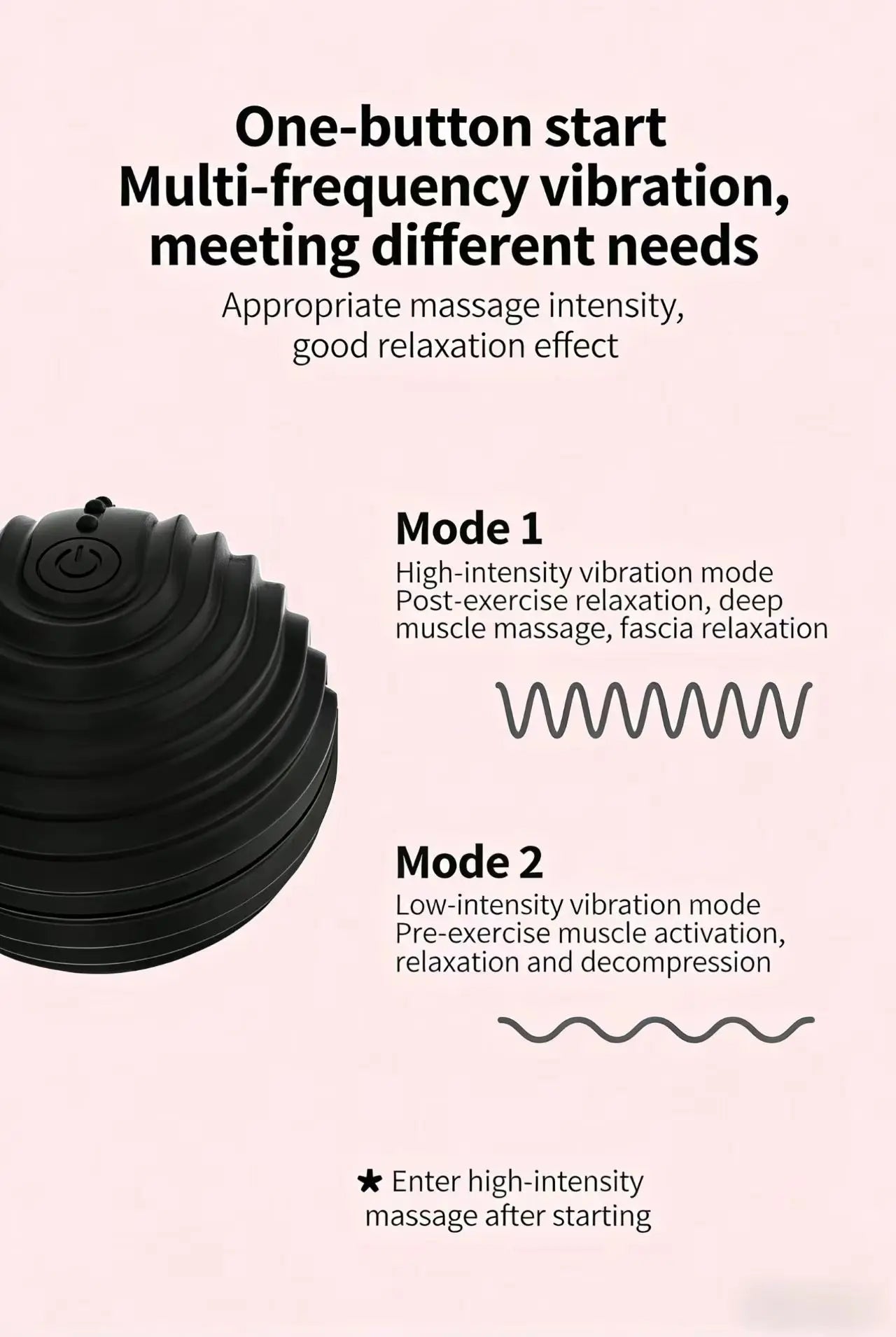 In Stock Dry Battery Version Fitness Yoga Pilates Vibrating Massage Ball