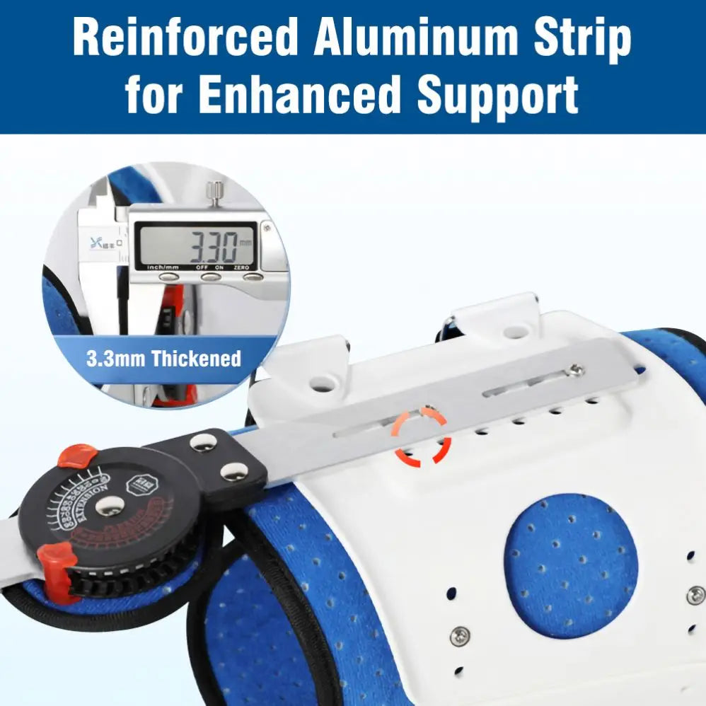 Durable Fixed Joint Stabilizer Thigh Knee Leg Support Brace with Ankle Foot Orthosis for Comfort and Stability