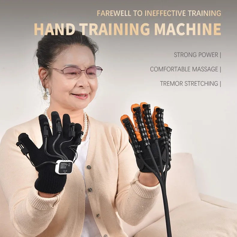 Intelligent Finger Training Glove ML-113 Wireless Mirror Sensor 2 Hours Use LCD Display Built-In Lithium Battery Timing