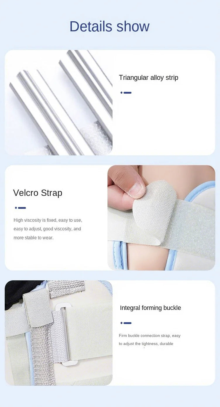Adults Kids Three-Panel Knee Immobilizer Fracture Fixation Ligament Strain Support Stabilizer for Joint Injury Surgery Brace