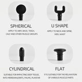 Handheld Dual Head Fascia Gun Full Body Muscle Massage Tool to Relax Muscles