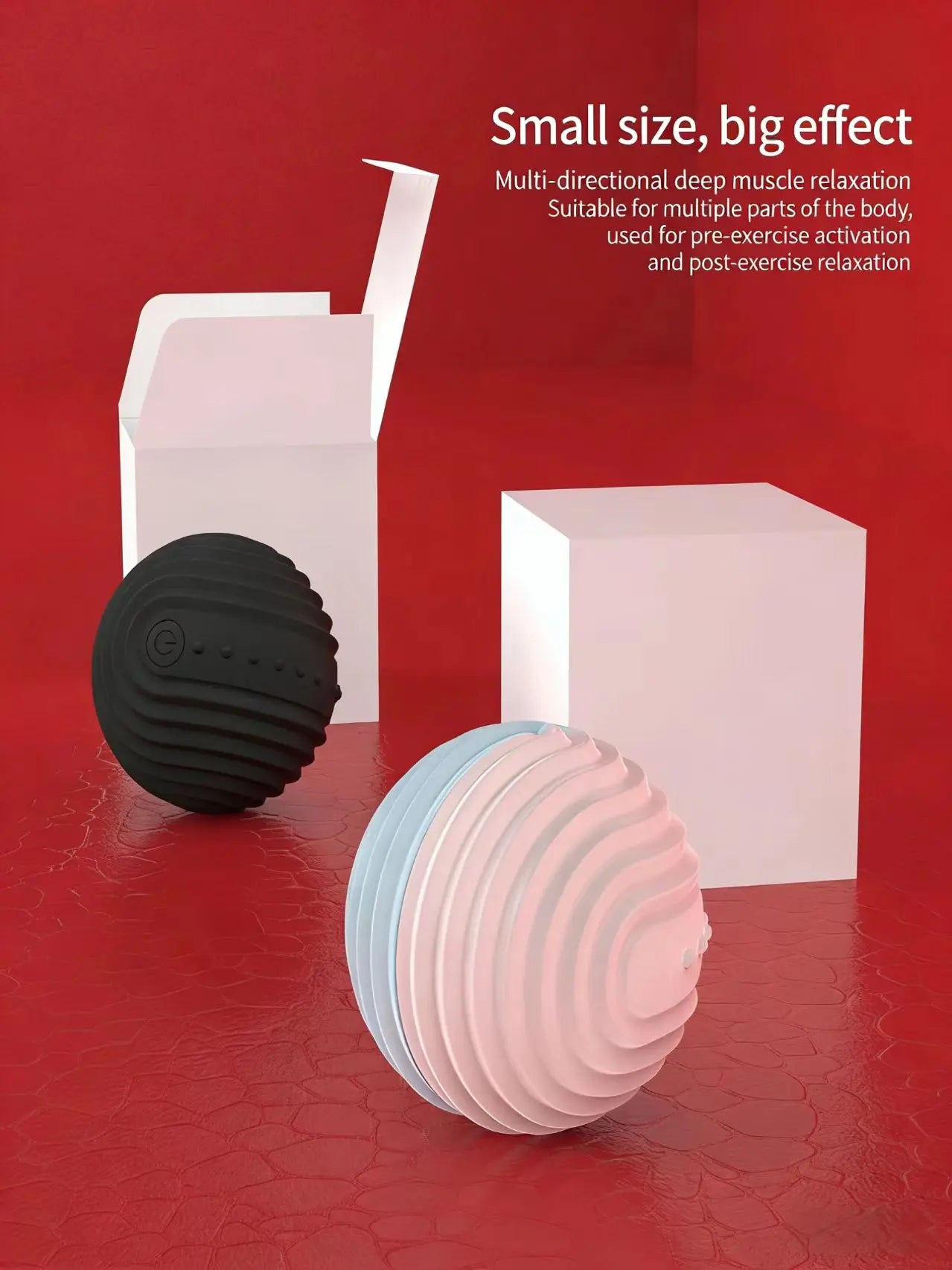 In Stock Dry Battery Version Fitness Yoga Pilates Vibrating Massage Ball