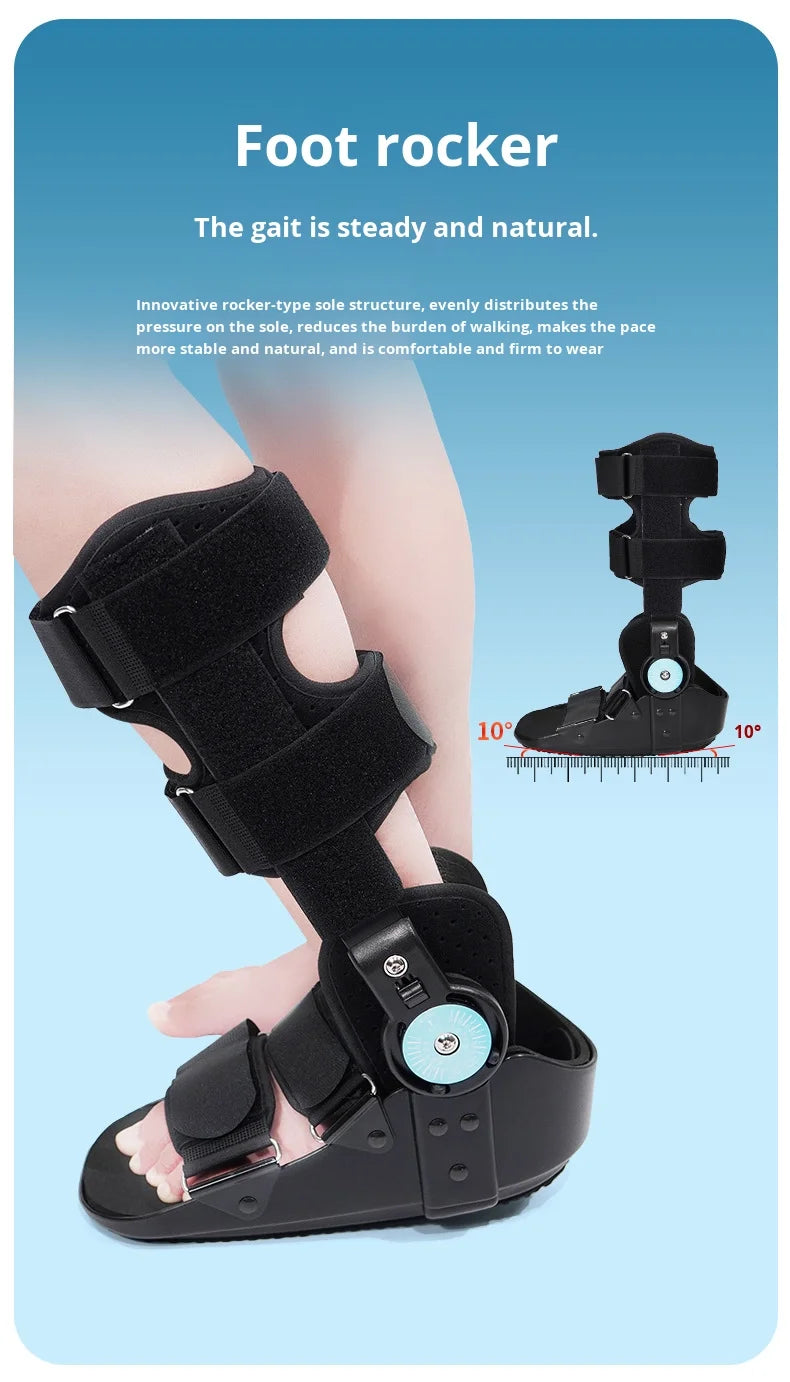 High Quality Medical Airbag Button-Fixed Ankle Support Soft Breathable Sports Training & Rehabilitation Foot Protection