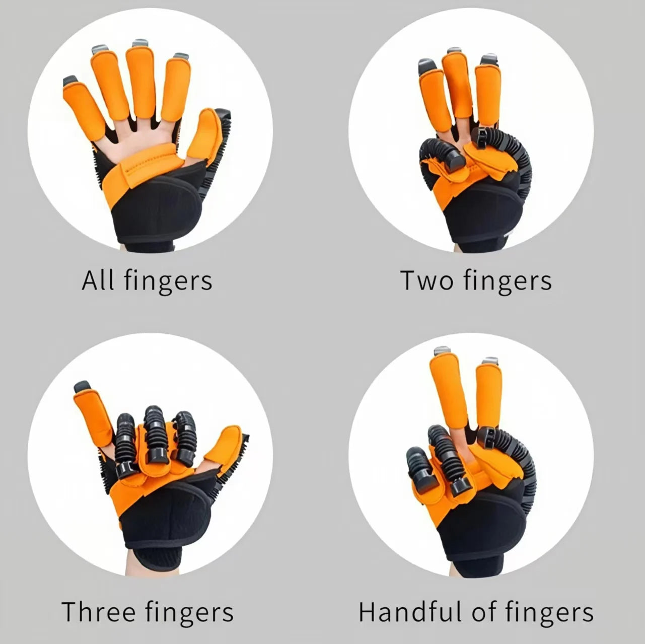 Hand Rehabilitation Glove with Manual-Wired Control and Plug-In Power for Finger Training and Hand Exercise