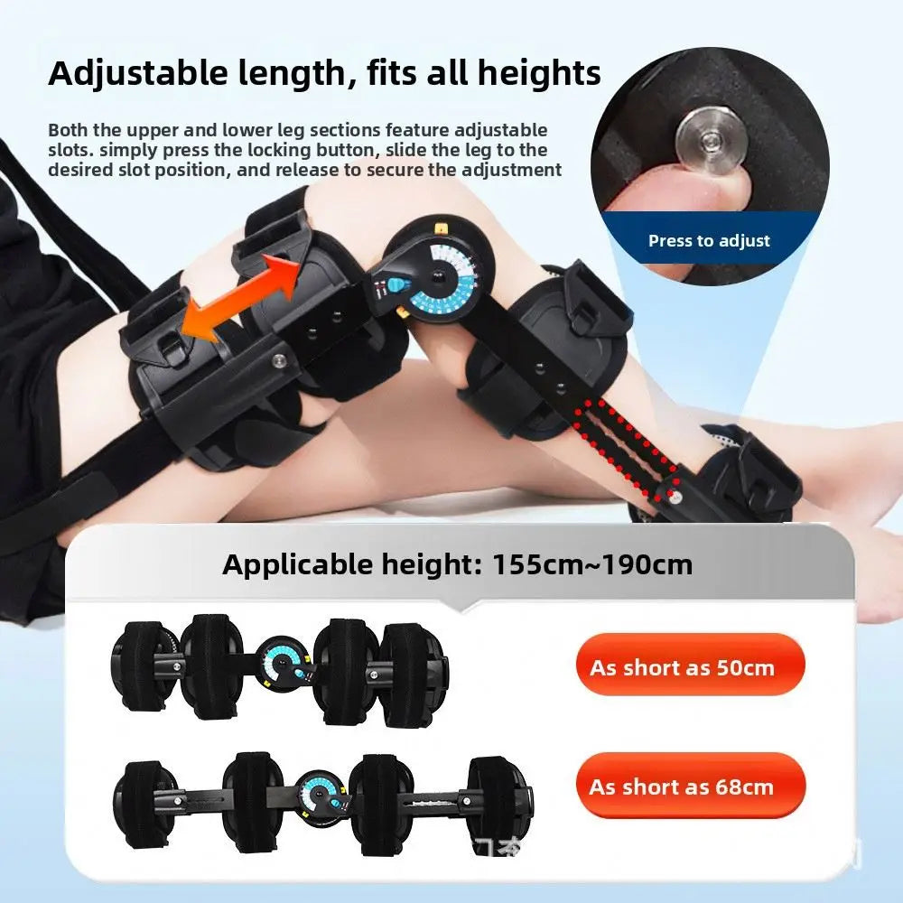 Lightweight Hinged Knee Brace for Men Women Flexible Adjustable for Simple Setting Hinges Rehabilitation