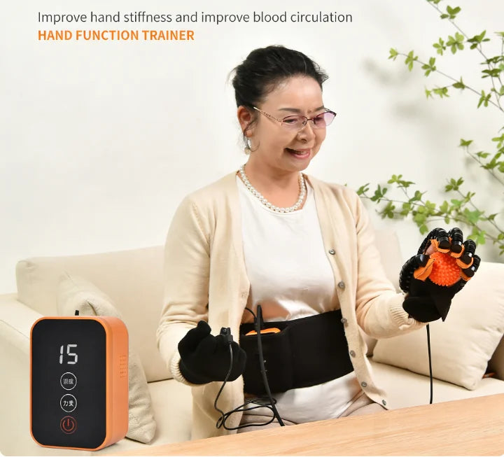 Portable Electrically-powered Hand Glove for Rehabilitation Training of Paralyzed Fingers