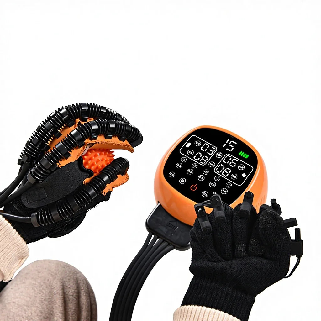Intelligent Handheld Massager Finger Trainer with Timing Control and Plug-In Power for Hand Exercise