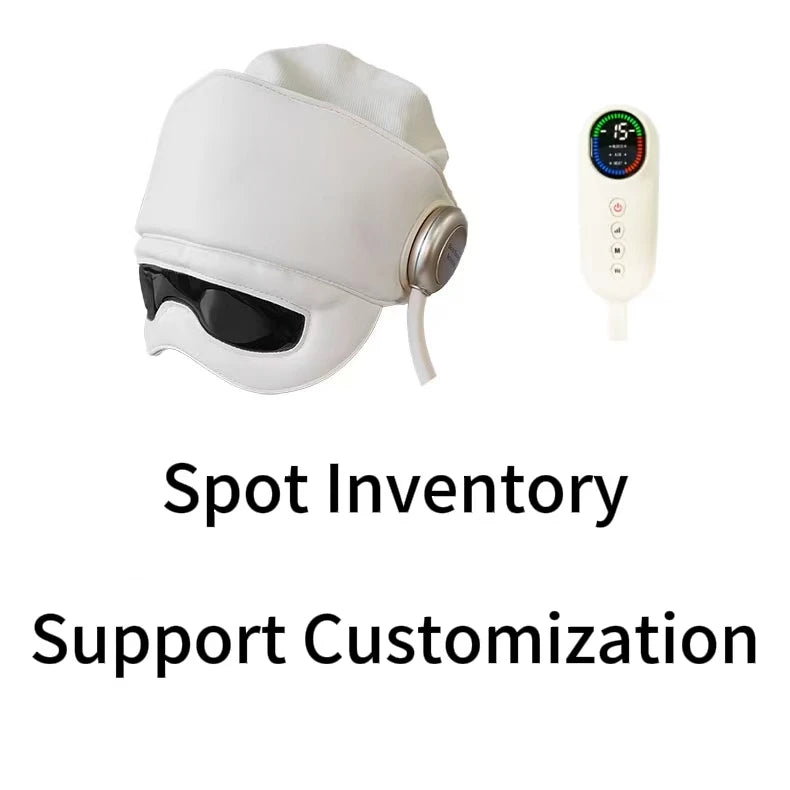 Eye Hot Compress and Head Massage Can Be Connected to a Bluetooth Head Massager