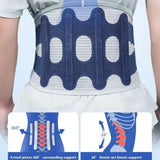 Professional Soft Polyester Metal Breathable Curved Back Support Brace Adjustable Lumbar Support for Running Injuries Herniated