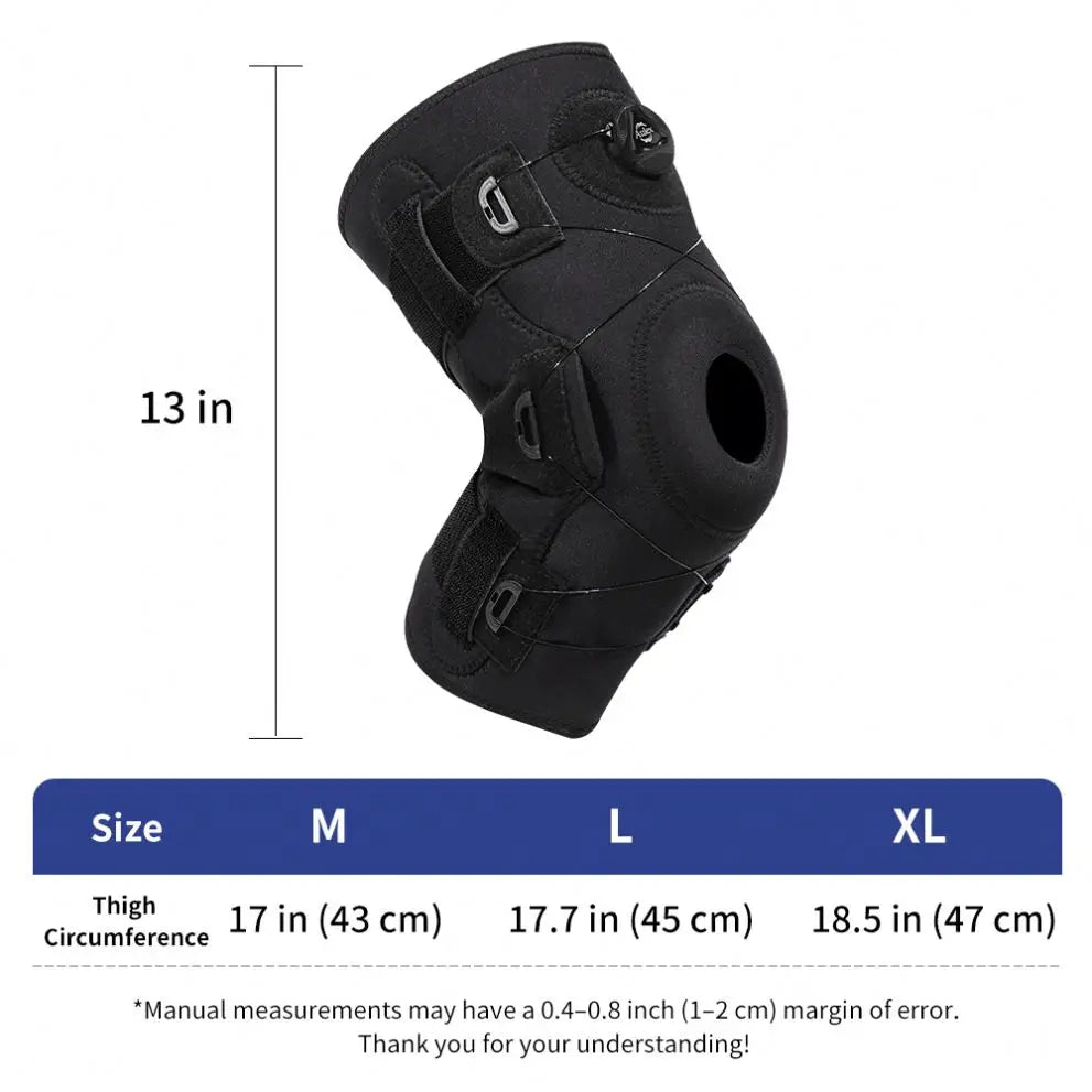 Open Patella Knee Brace Plate Neoprene Sports Safety Protection Pads Flexible Spandex Nylon Material Comfortable Sports Support