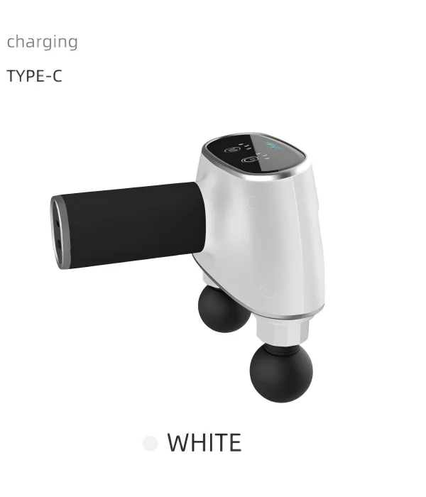 Dual-Head Deep Tissue Massage Gun with Multi-Functional Fascial Therapy Full Body Use 2000mAh Battery