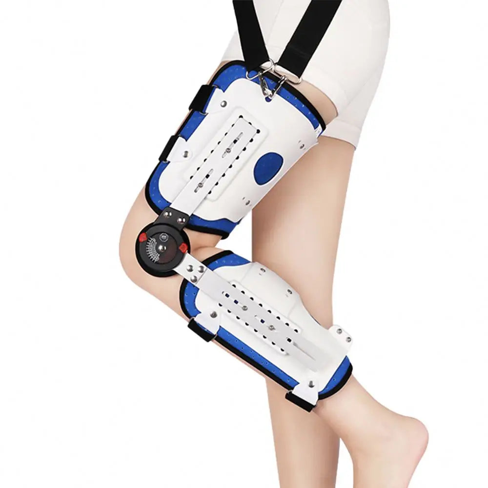 Durable Fixed Joint Stabilizer Thigh Knee Leg Support Brace with Ankle Foot Orthosis for Comfort and Stability