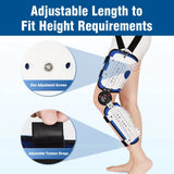 Durable Fixed Joint Stabilizer Thigh Knee Leg Support Brace with Ankle Foot Orthosis for Comfort and Stability