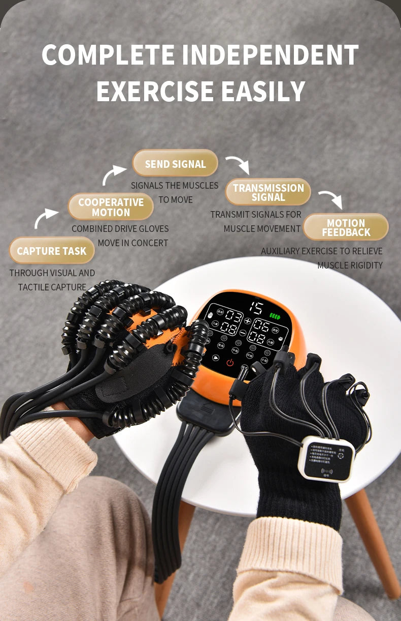 LCD Screen Fully Intelligent Multi-Finger Training Hand Movement Rehabilitation Equipment