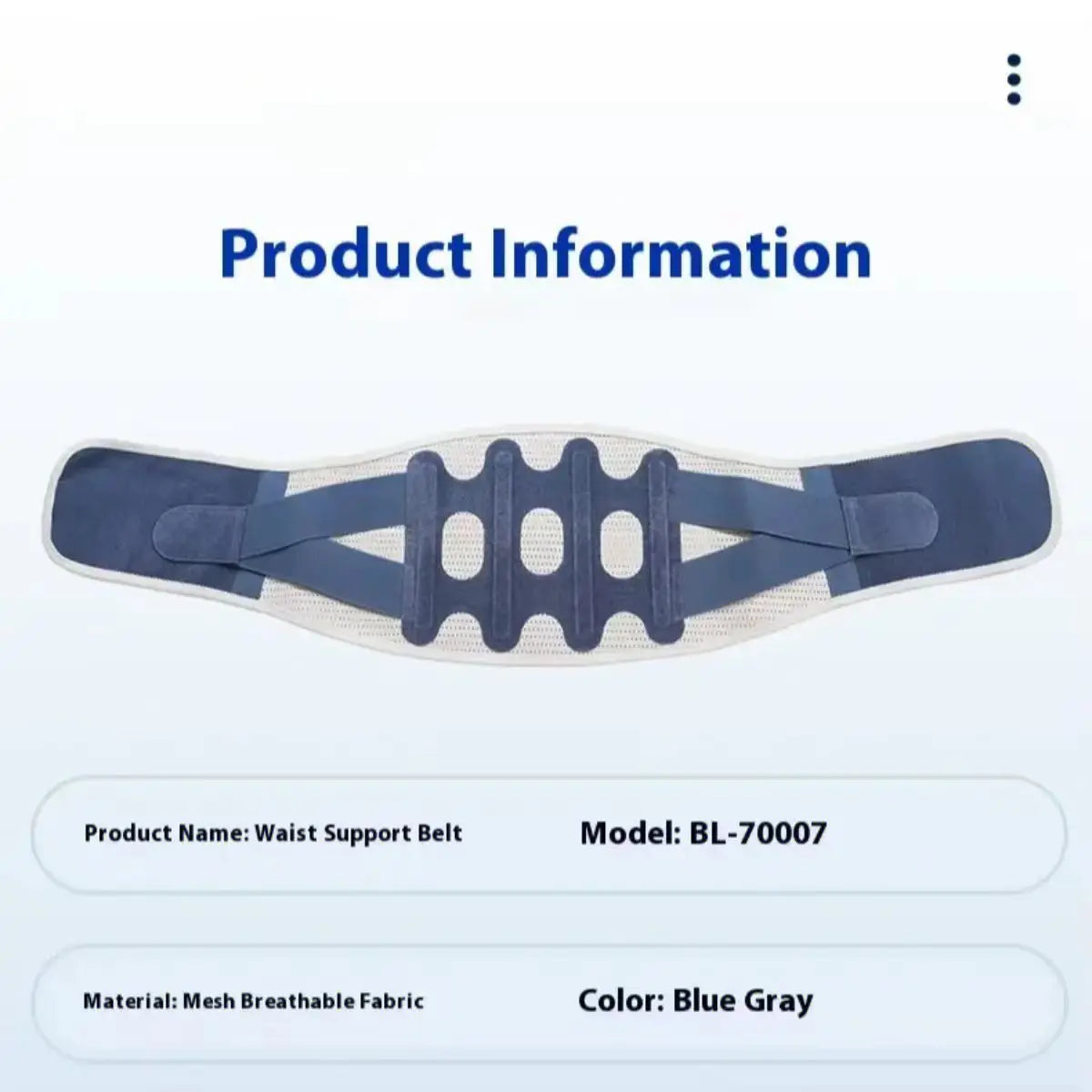 Professional Soft Polyester Metal Breathable Curved Back Support Brace Adjustable Lumbar Support for Running Injuries Herniated