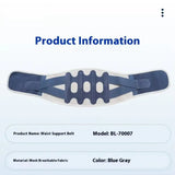 Professional Soft Polyester Metal Breathable Curved Back Support Brace Adjustable Lumbar Support for Running Injuries Herniated