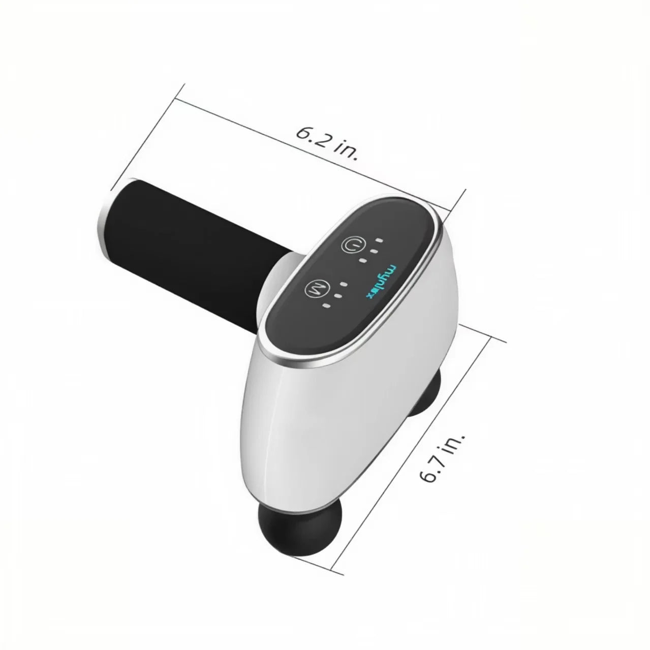 Handheld Dual Head Fascia Gun Full Body Muscle Massage Tool to Relax Muscles