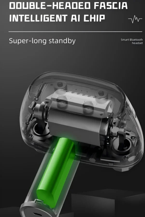 Dual-Head Deep Tissue Percussion Massage Gun Multi-Functional Fascial Therapy Portable Full Body Use 2000mAh Battery