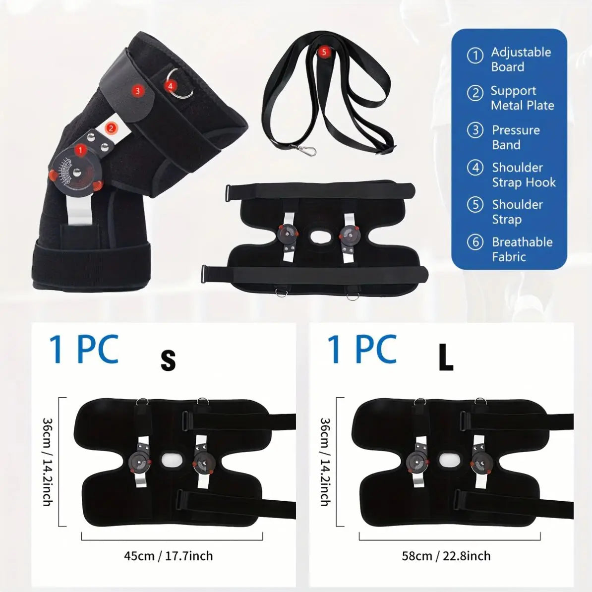Professional Adjustable Knee Pads Stabilizer One Sports Protective Gear Wholesale Knee Splint Brace