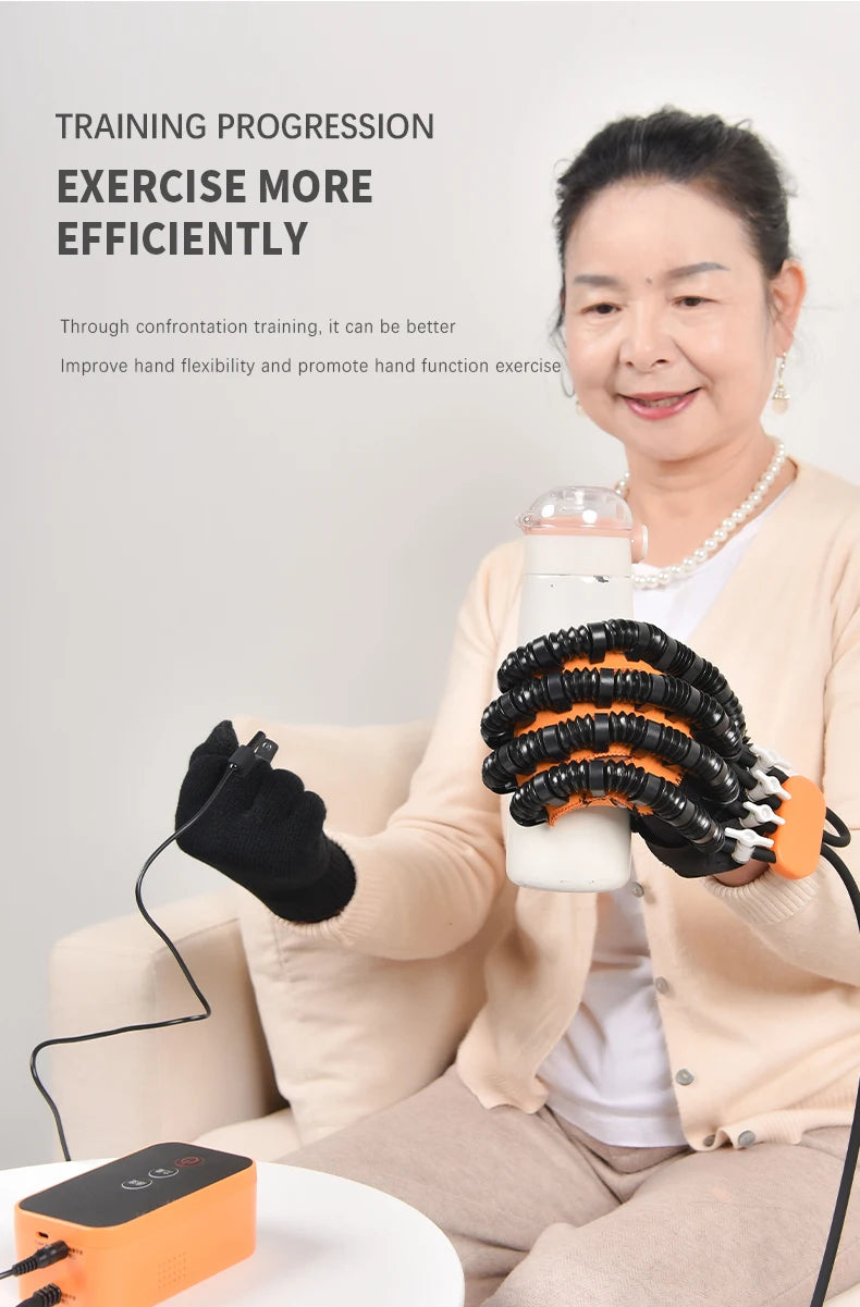 Hand Rehabilitation Robot Glove for Finger Training of Stroke Patients' Hand